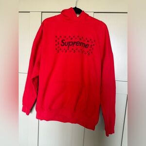 Supreme Red Logo Hoodie Knock Off/ Inauthentic Size XXL